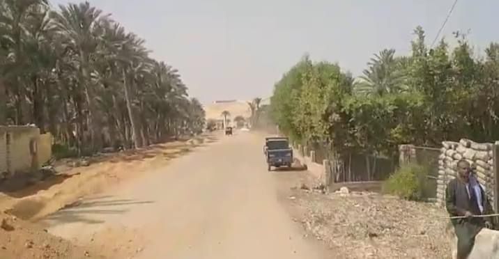 طريق سقارة قبل التطوير