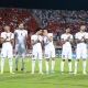 لاعبو منتخب العراق قبل انطلاق مباراة عمان