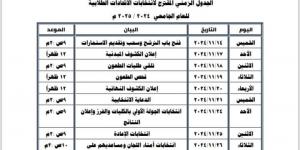 عاجل| وزير التعليم العالي يعتمد الجدول الزمني لانتخابات الاتحادات الطلابية (تفاصيل)