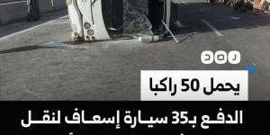 عاجل حادث انقلاب أتوبيس في طريقه إلى دير الأنبا أنطونيوس كان ينقل 50 راكبا