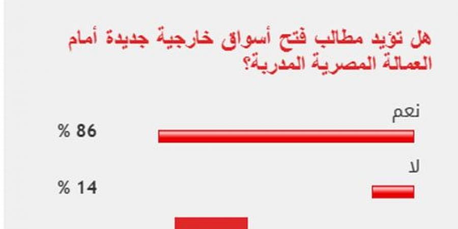 %86 من القراء يطالبون بفتح أسواق خارجية جديدة امام العمالة المصرية - مصر بوست