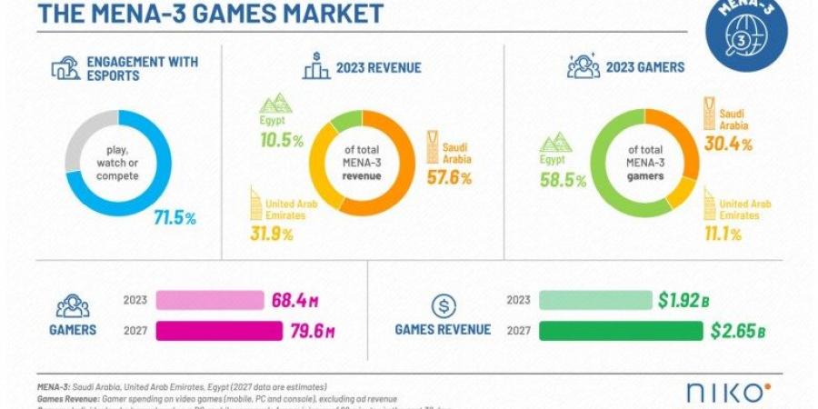 السعودية تقود المنطقة في الإنفاق على الألعاب الرقمية