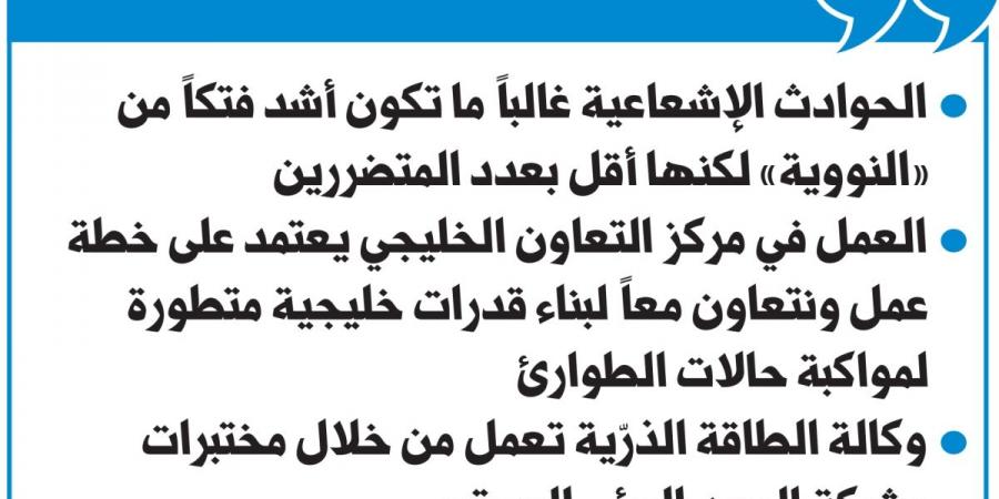 العيسى لـ «الجريدة•»: «الطاقة الذرّية» مستعدة للتعامل مع الحوادث النووية في الخليج - سعودي فايف