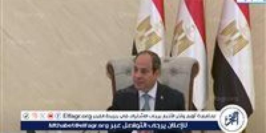 السيسي: "الدنيا كلها عارفة أن مصر عنصر الاستقرار في المنطقة"