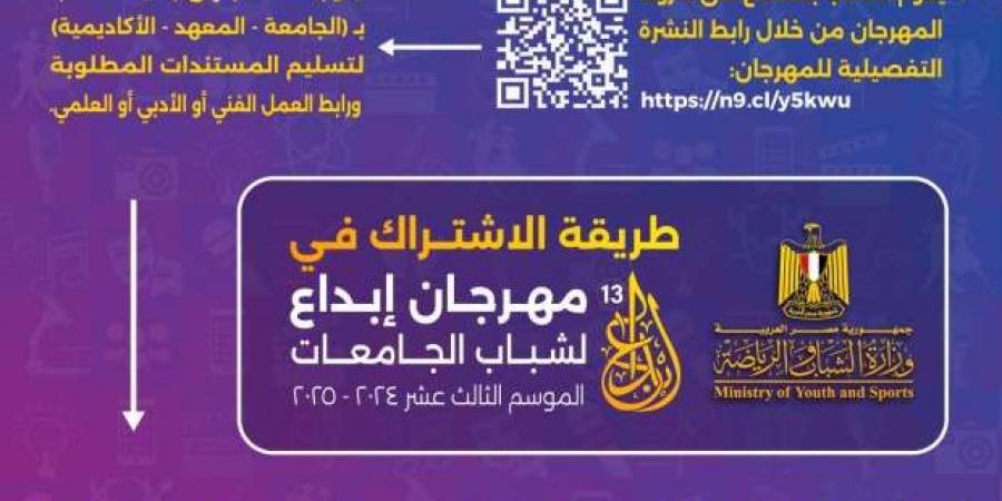 دليل الاشتراك في مهرجان إبداع 2024 لطلاب الجامعات