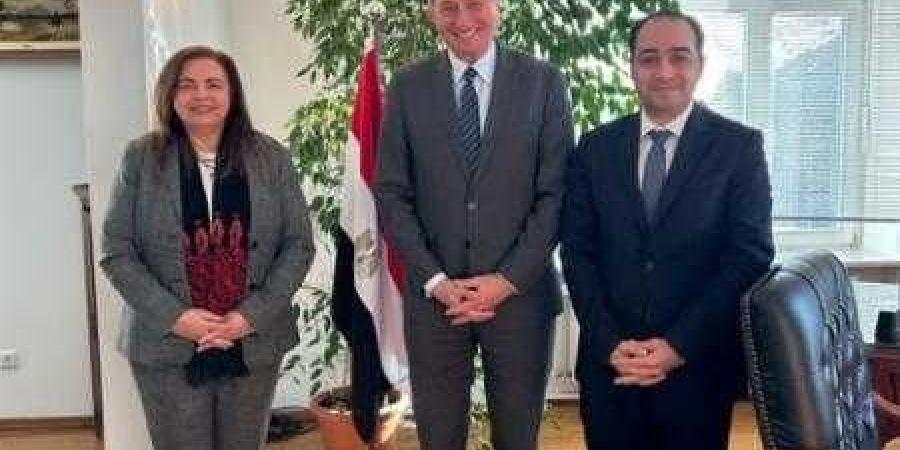 استقبال رئيس جمهورية سلوفينيا السابق بمقر السفارة المصرية في لوبليانا