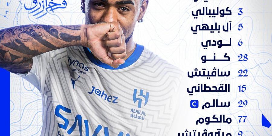 التشكيل الرسمي لمباراة الهلال والشباب في دوري روشن السعودي