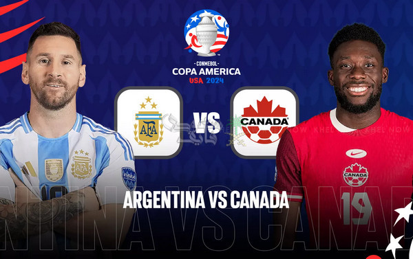 5 قنوات مفتوحة تنقل مباراة الأرجنتين ضد كندا اليوم الجمعة في كوبا أمريكا