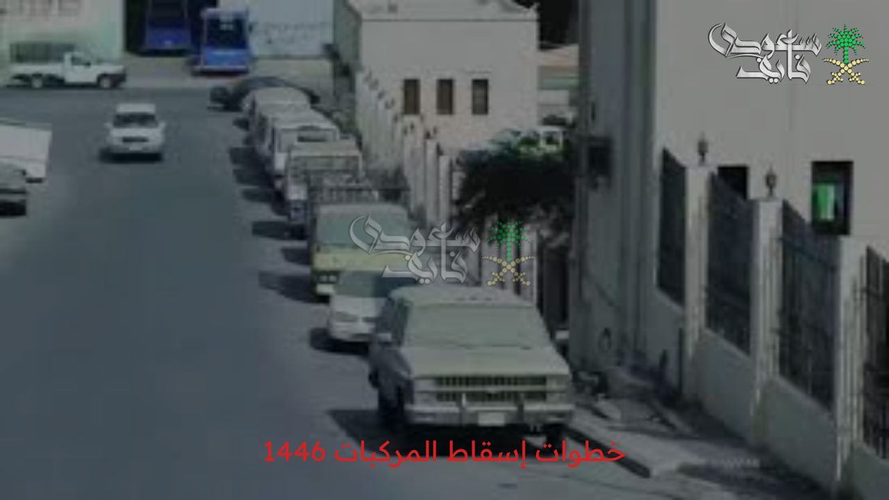 خطوات إسقاط المركبات 1446 في السعودية أون لاين والشروط المطلوبة