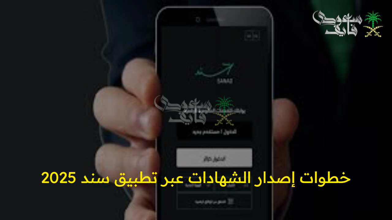 خطوات إصدار الشهادات عبر تطبيق سند 2025 وأهم المزايا