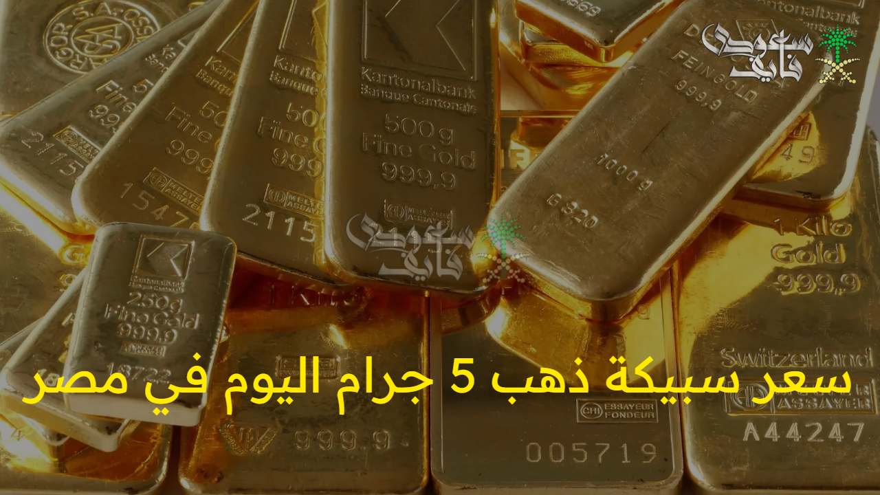 اليوم الأحد 24 أغسطس 2025.. سعر سبيكة ذهب 5 جرام اليوم في مصر والجنيهات الذهبية