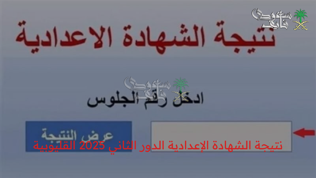 حصريا..نتيجة الشهادة الإعدادية الدور الثاني 2025 القليوبية لكل الطلاب والأهالي