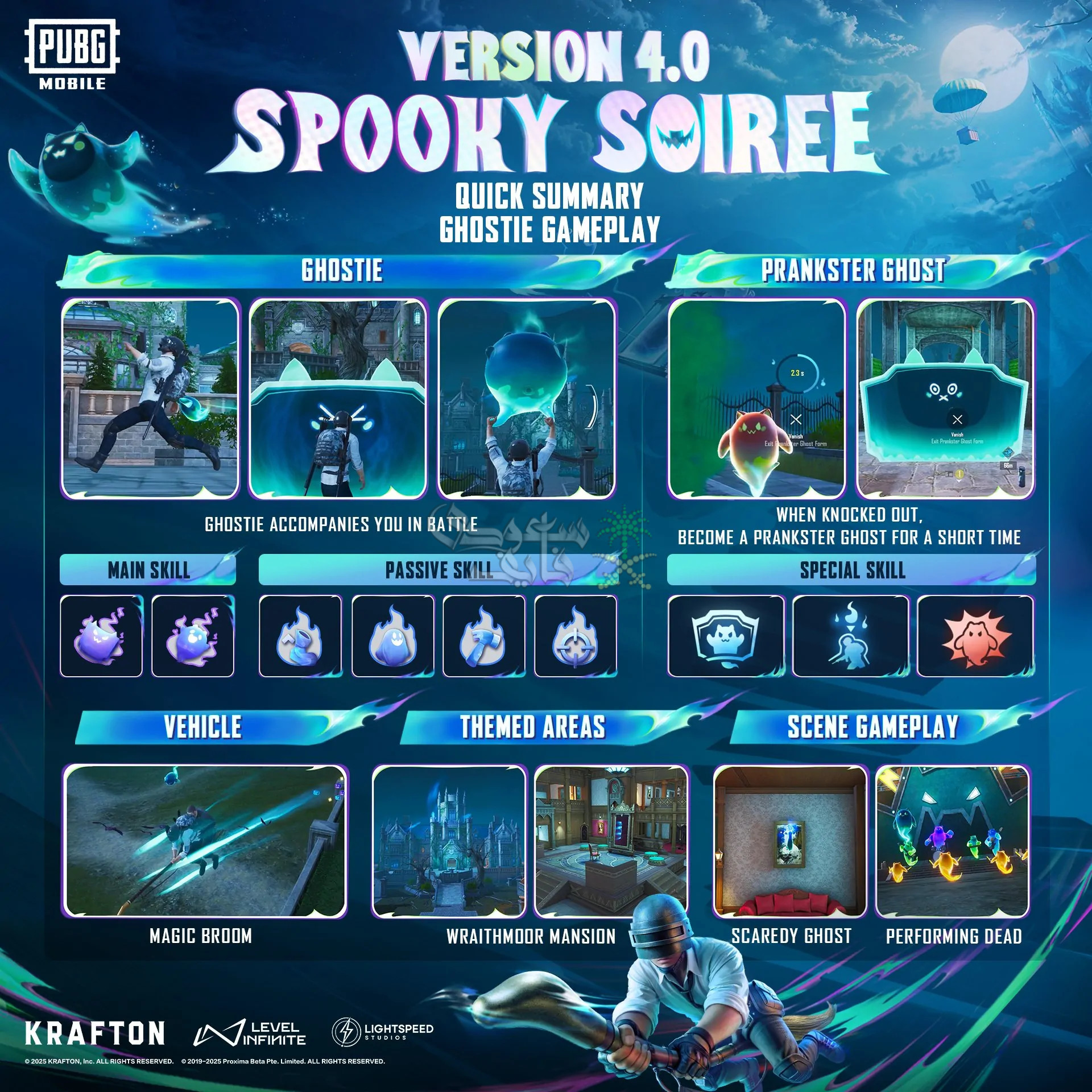 Spooky Soiree.. تحديث ببجي 4.0 أوضاع مشوقة أسلحة مبتكرة وخريطة Erangel بحلة جديدة