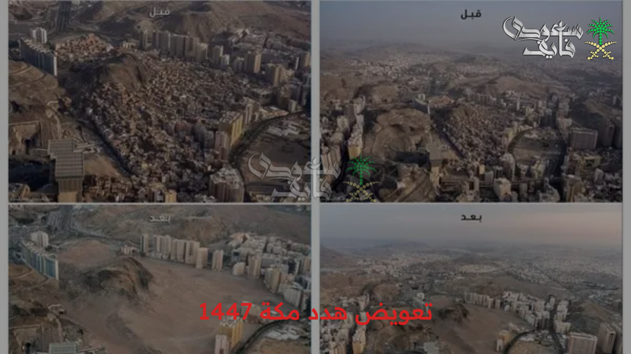 التقديم إلكتروني.. خطوات التقديم على تعويض هدد مكة 1447 والأحياء المشمولة من مشروع الهدد