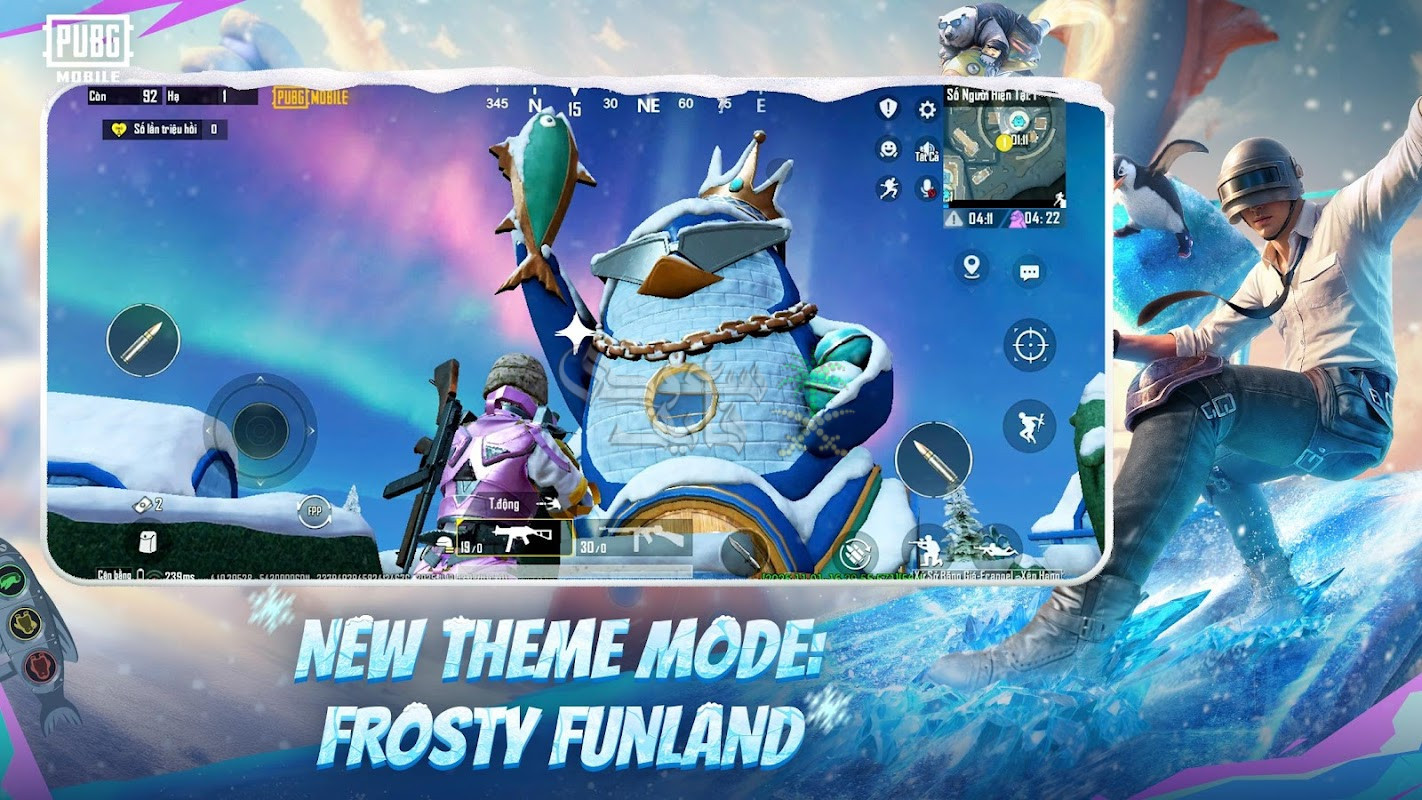ساحات جديدة ضمن تحديث ببجي موبايل 4.1 الجديد 2025 ووضع Frosty Funland الجليدي
